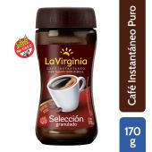 Café La Virginia Instantáneo Selección granulado Tostado 100% Arábica 170 gr 