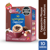 Cappuccino Mousse de Chocolate La Virginia 10 sobres de 15 gr c/u