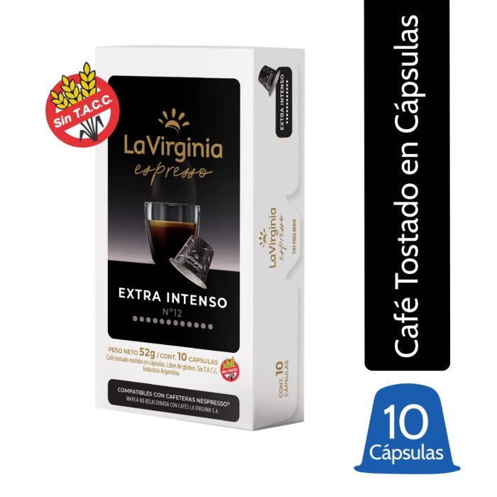 Café tostado molido en Cápsulas La Virginia Espresso Extra  Intenso N°12 x 10                   