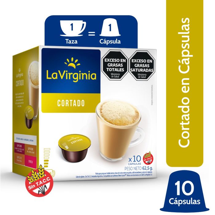 Cápsulas Cortado compatibles con cafeteras Dolce Gusto ® x 10 cápsulas