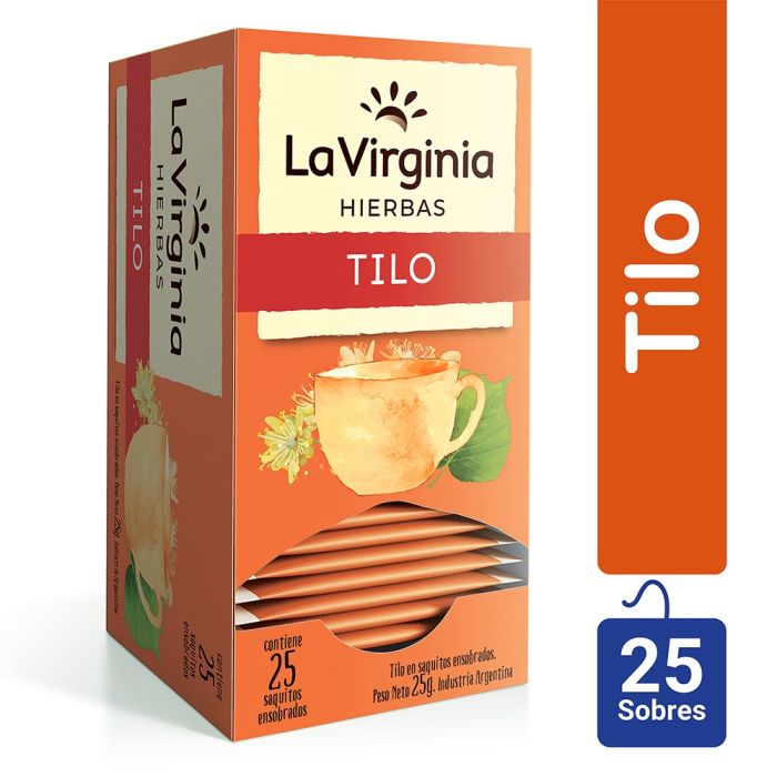 Hierbas La Virginia TILO x 25 saquitos