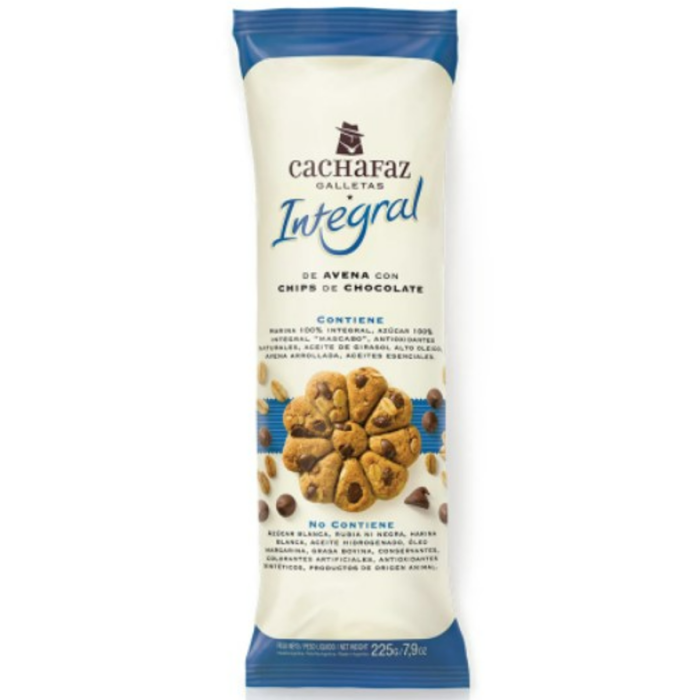 Galletitas Integrales De Avena Con Chips De Chocolate Cachafaz 225 gr