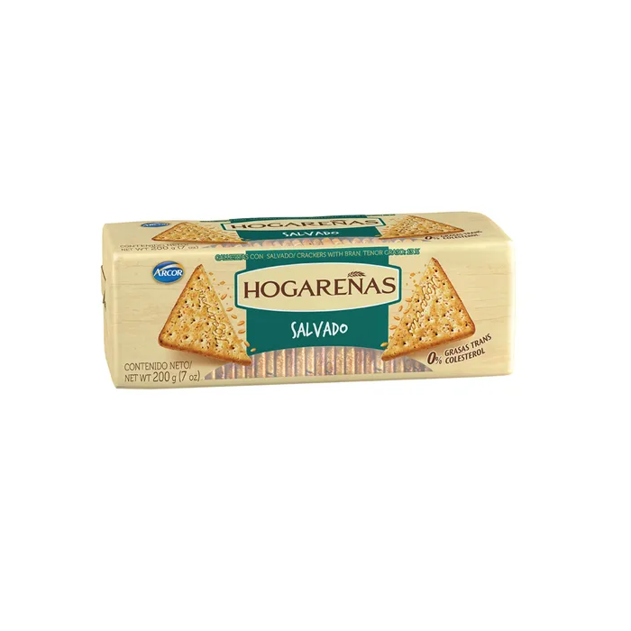 Galletitas Crackers Salvado Hogareñas 200 gr
