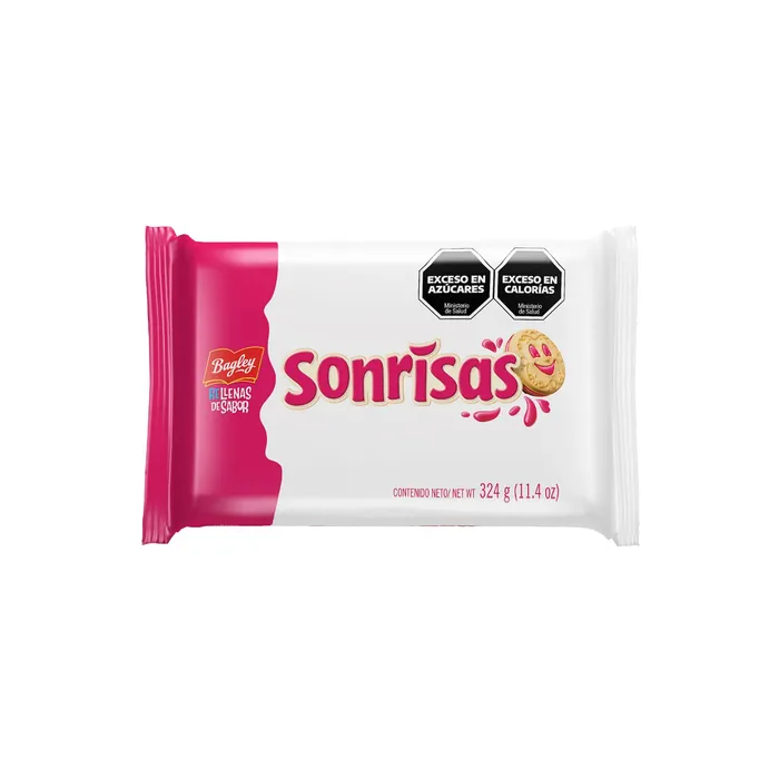 Galletitas Sonrisas Frambuesas 324 gr.
